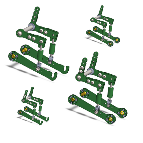 Rear arms set
